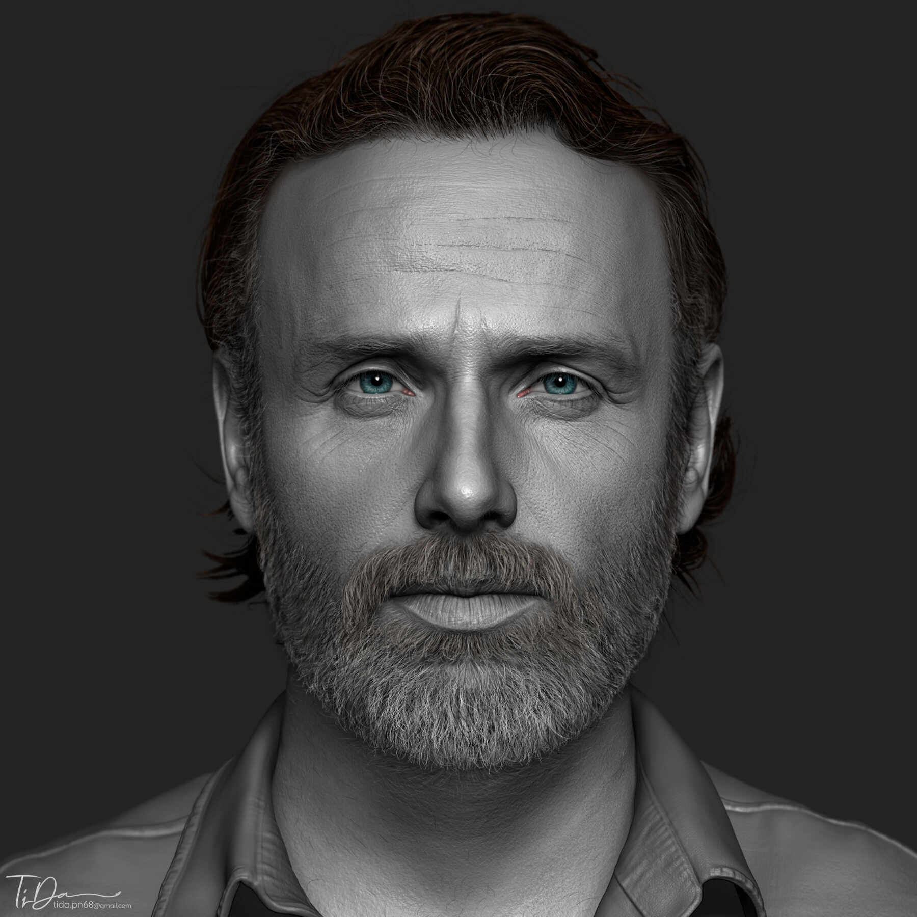 Rick Grimes Zbrushcentral