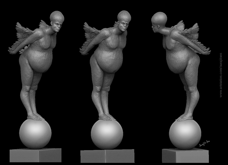 A_Dreamer_Digital_Sculpture_SurajitSen_April2020_Snaps