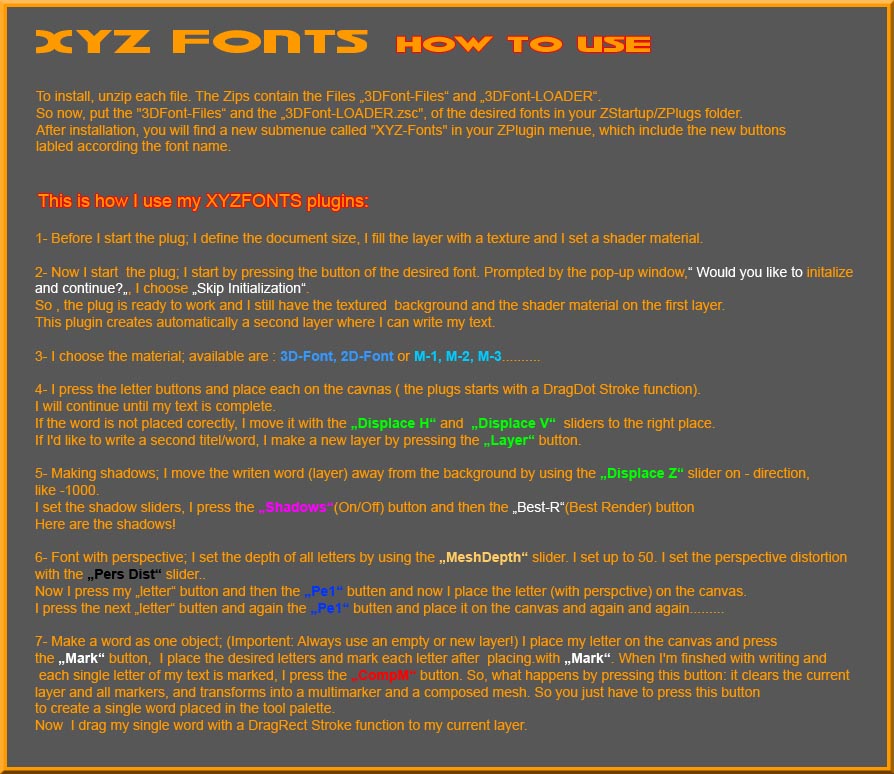 XYZ FONTS XXL How to use .jpg