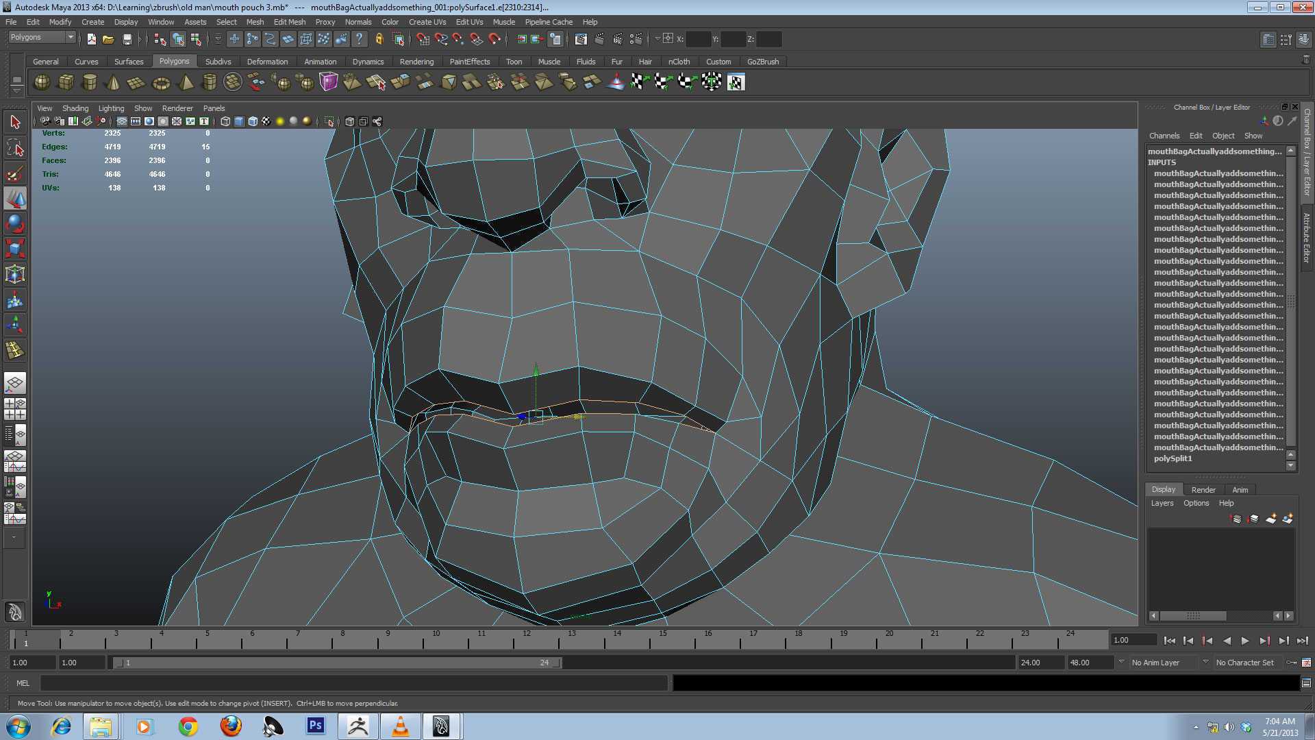 creases wrong from maya to zbrush