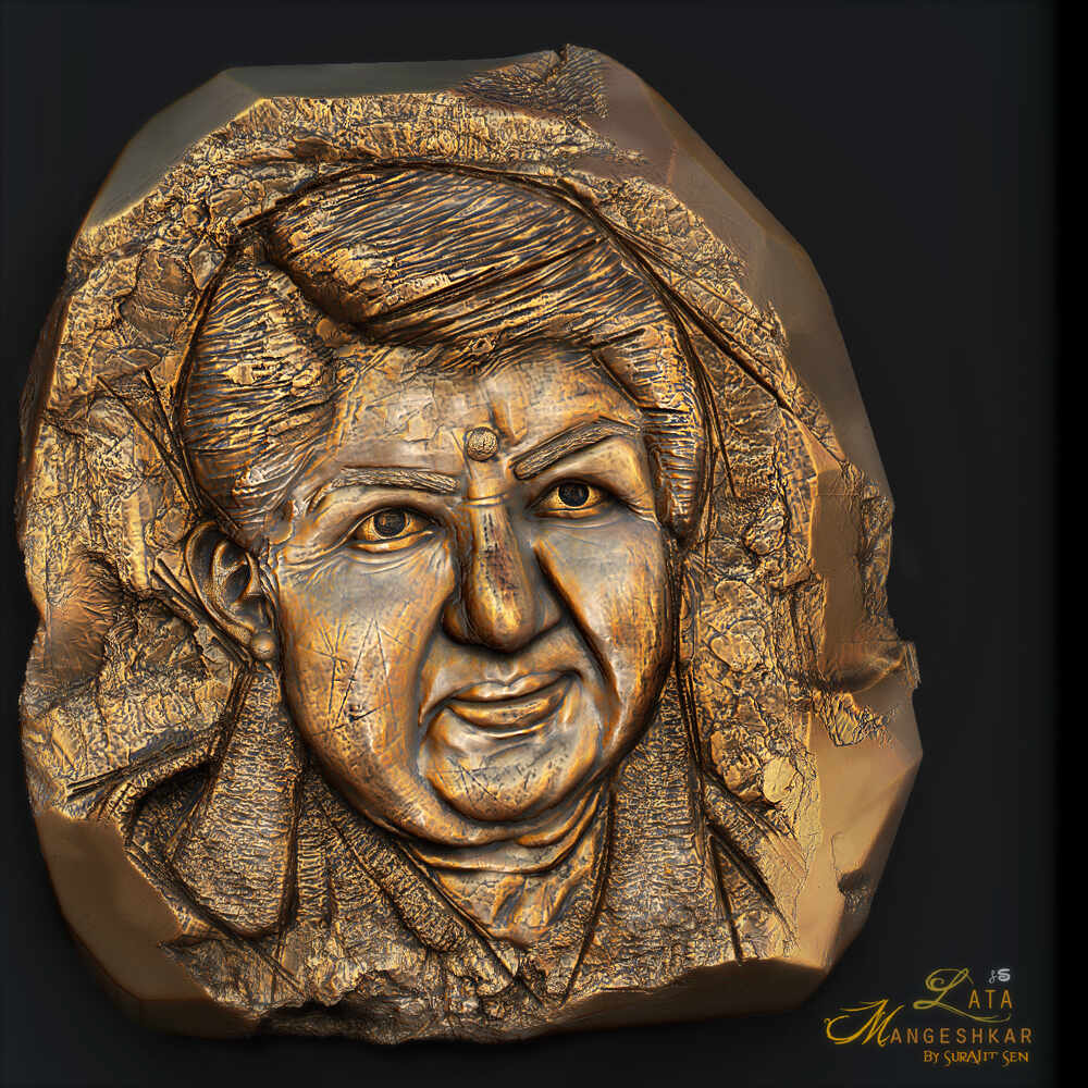 Lata_Mangeshkar_Digital_Sculpture_SurajitSen_March2022_M_L