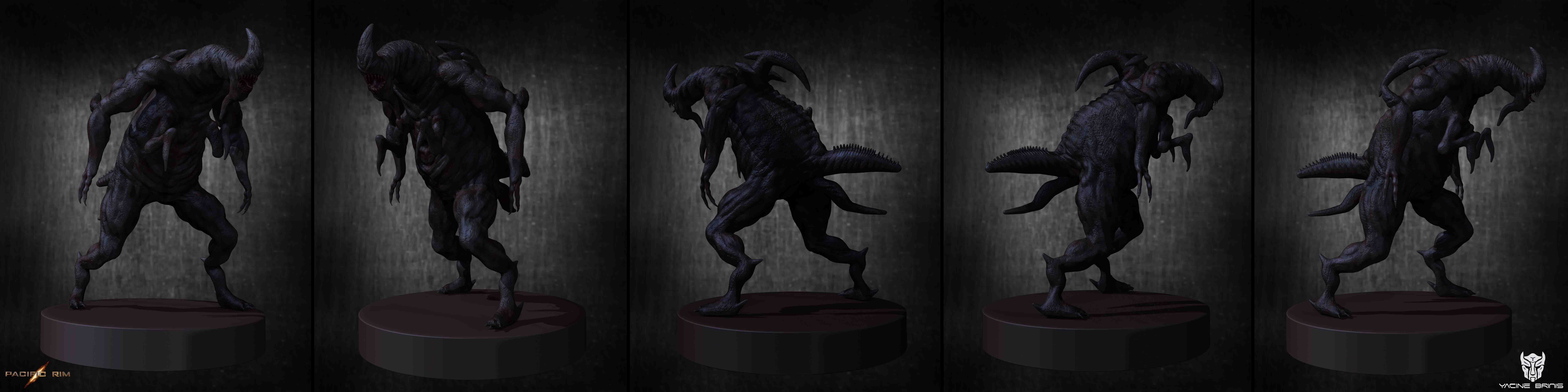 Final Render, All the views, Kaiju Metavore, Pacific Rim, By Yacine BRINIS, 3D Character & Creat.jpg