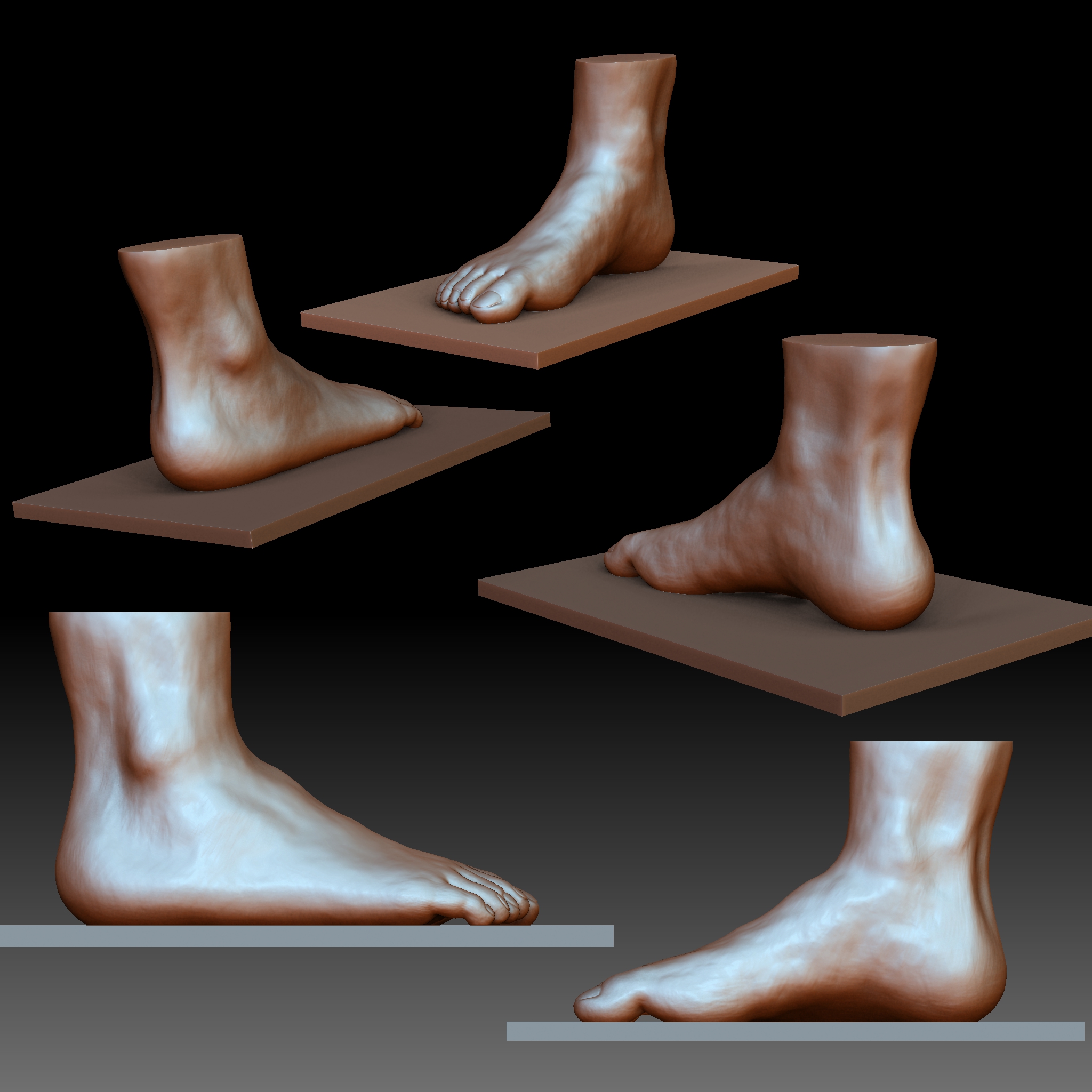 toes weld zbrush feet