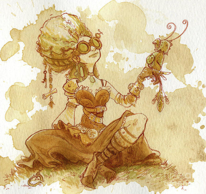 I-paint-with-tea-to-create-steampunk-art-5a12a935ddfdf__700