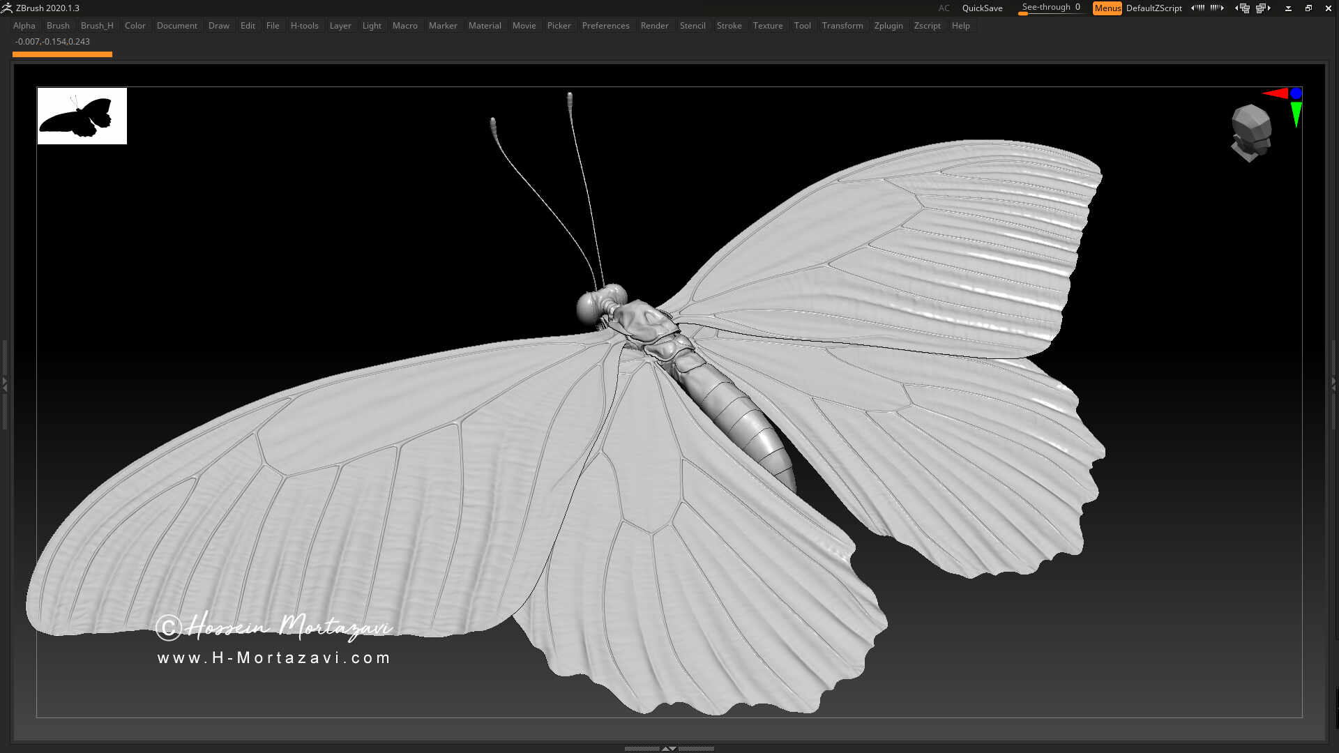 free zbrush butterfly