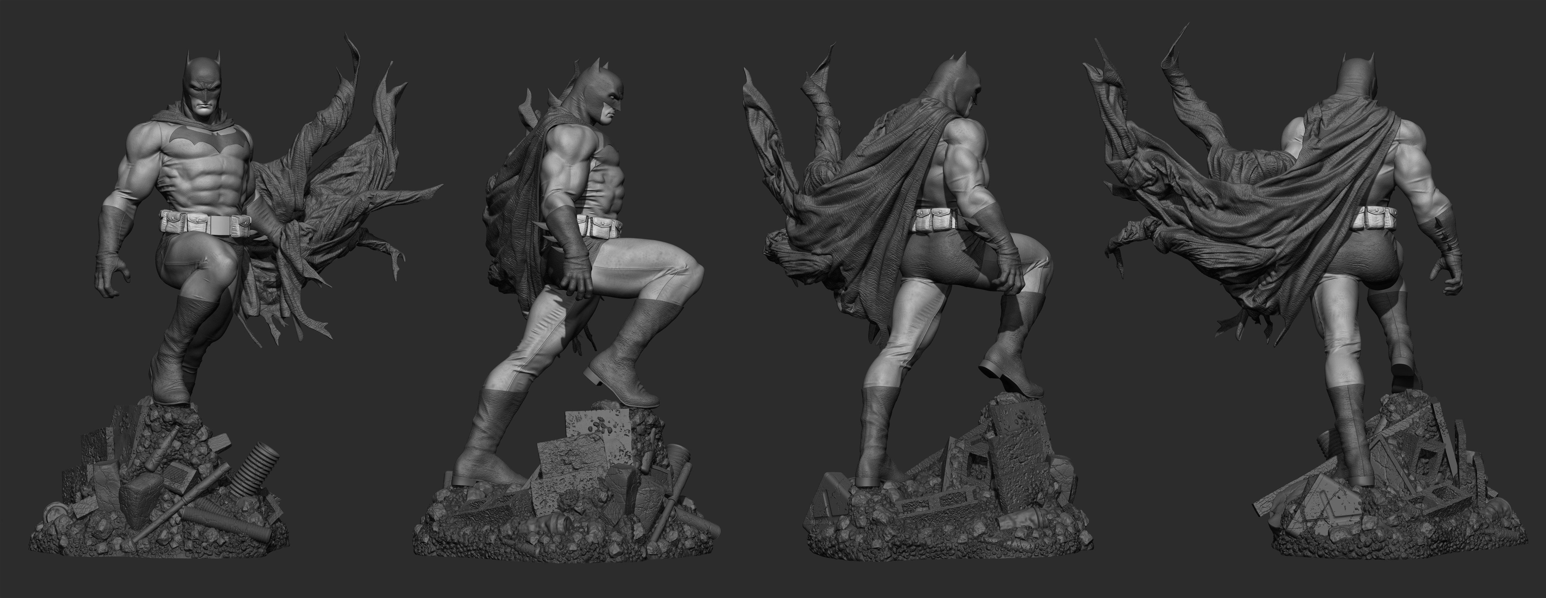 Batmen and spidey PVC statues ZBrushCentral