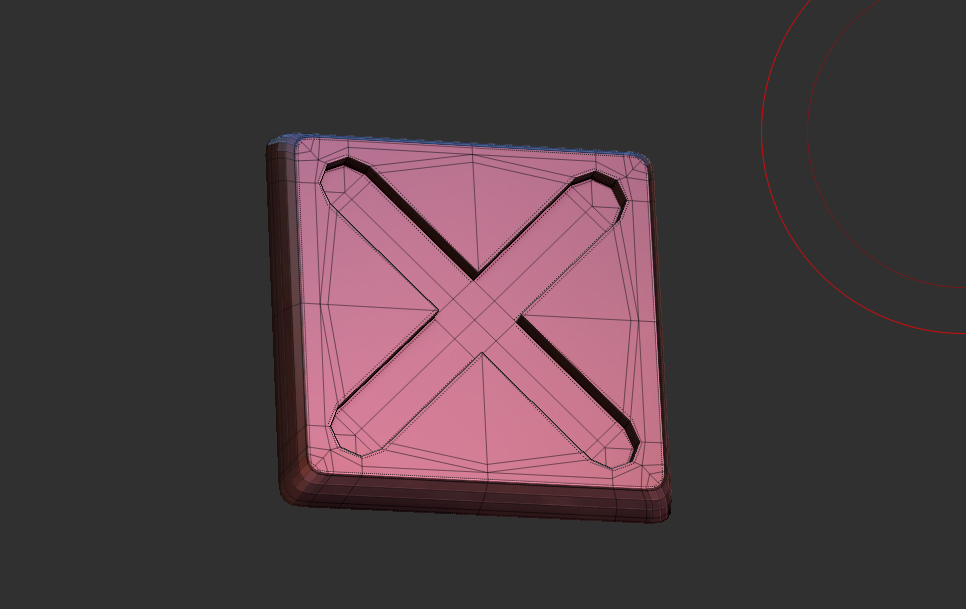 How do you model the "x piece" with zmodeler? ZBrushCentral