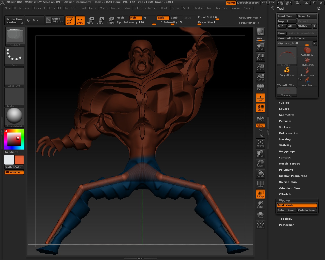 ZSphere rigging (emergency fix avilable... still unsolved tho ...
