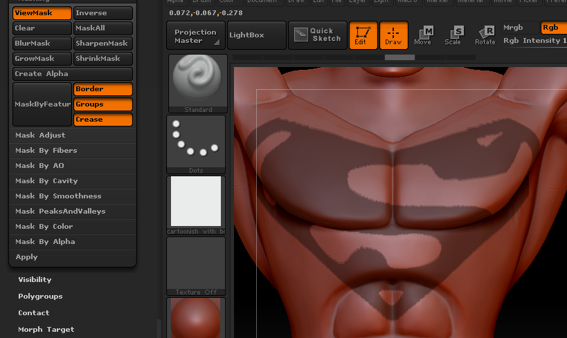 zbrush create alpha from mask