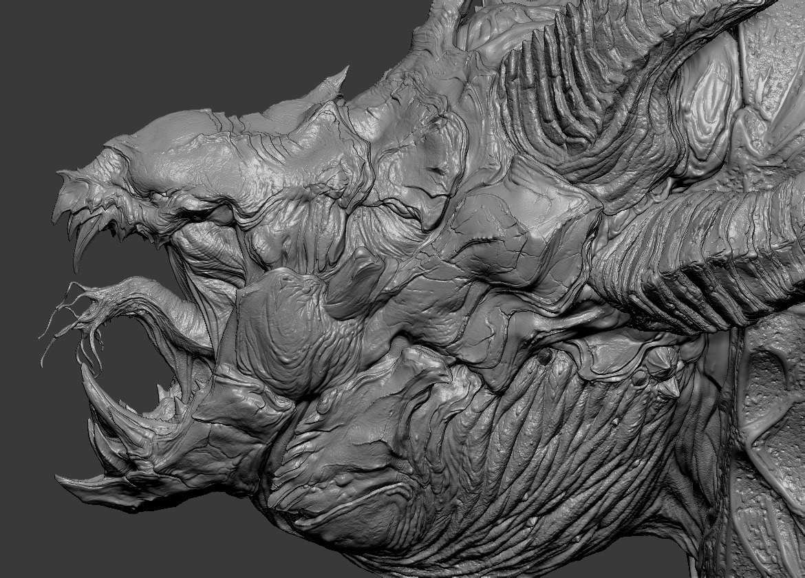 Monster texture. Дракон концепт Zbrush. Незуко Zbrush.