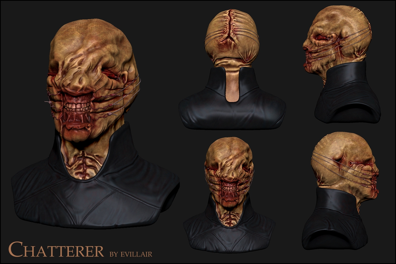 Chatterer Bust Zbrushcentral