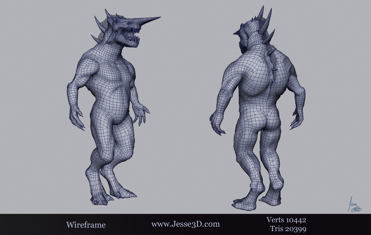 Jesse Ellert 3d Game Character Art Zbrushcentral