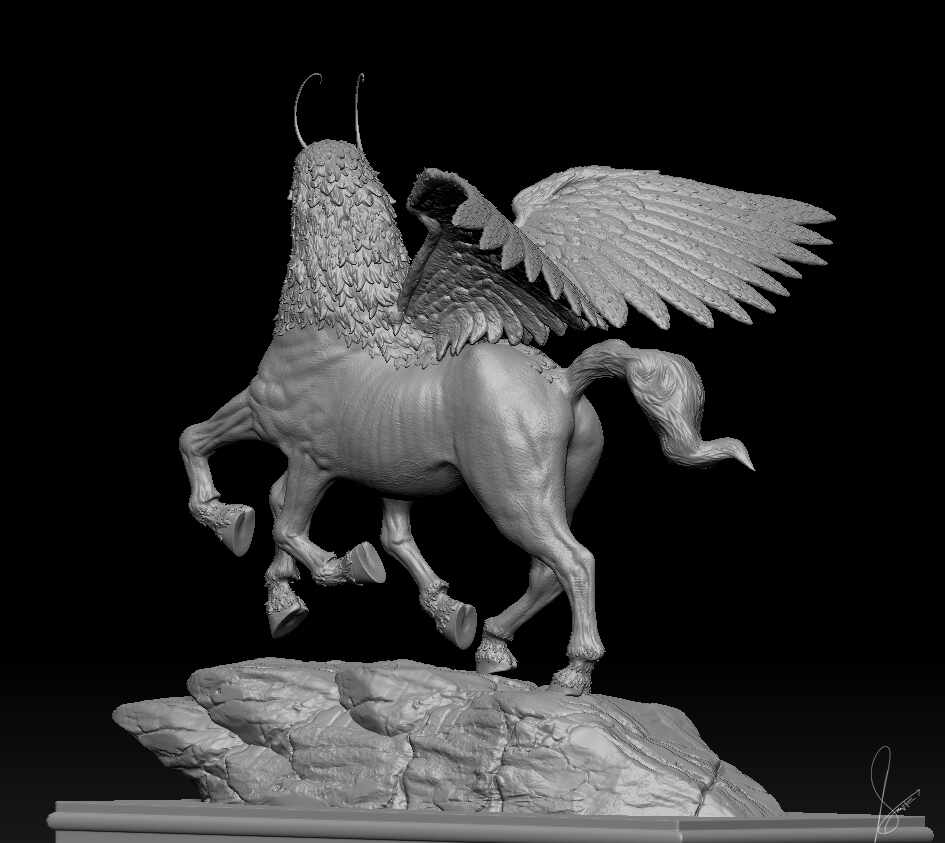 Hippogriff-X_Creature_Digital_Sculpture_Surajit_Sen_Dec2025_WIP6