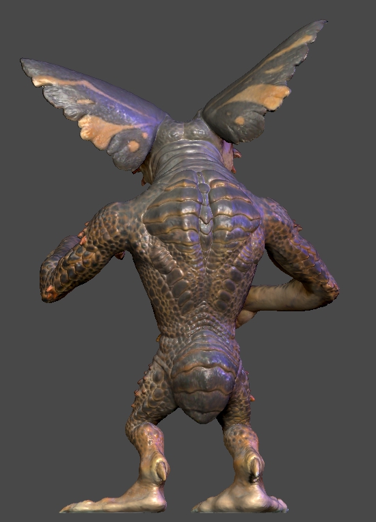 Brown gremlin back colour