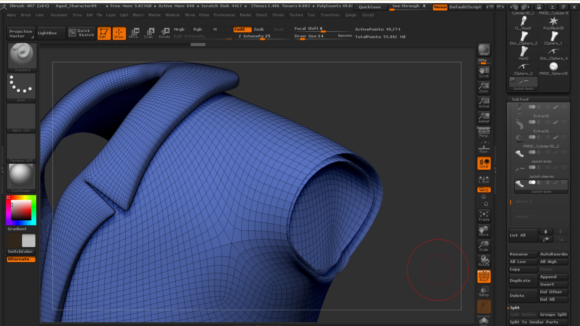 zbrush close hole to single point