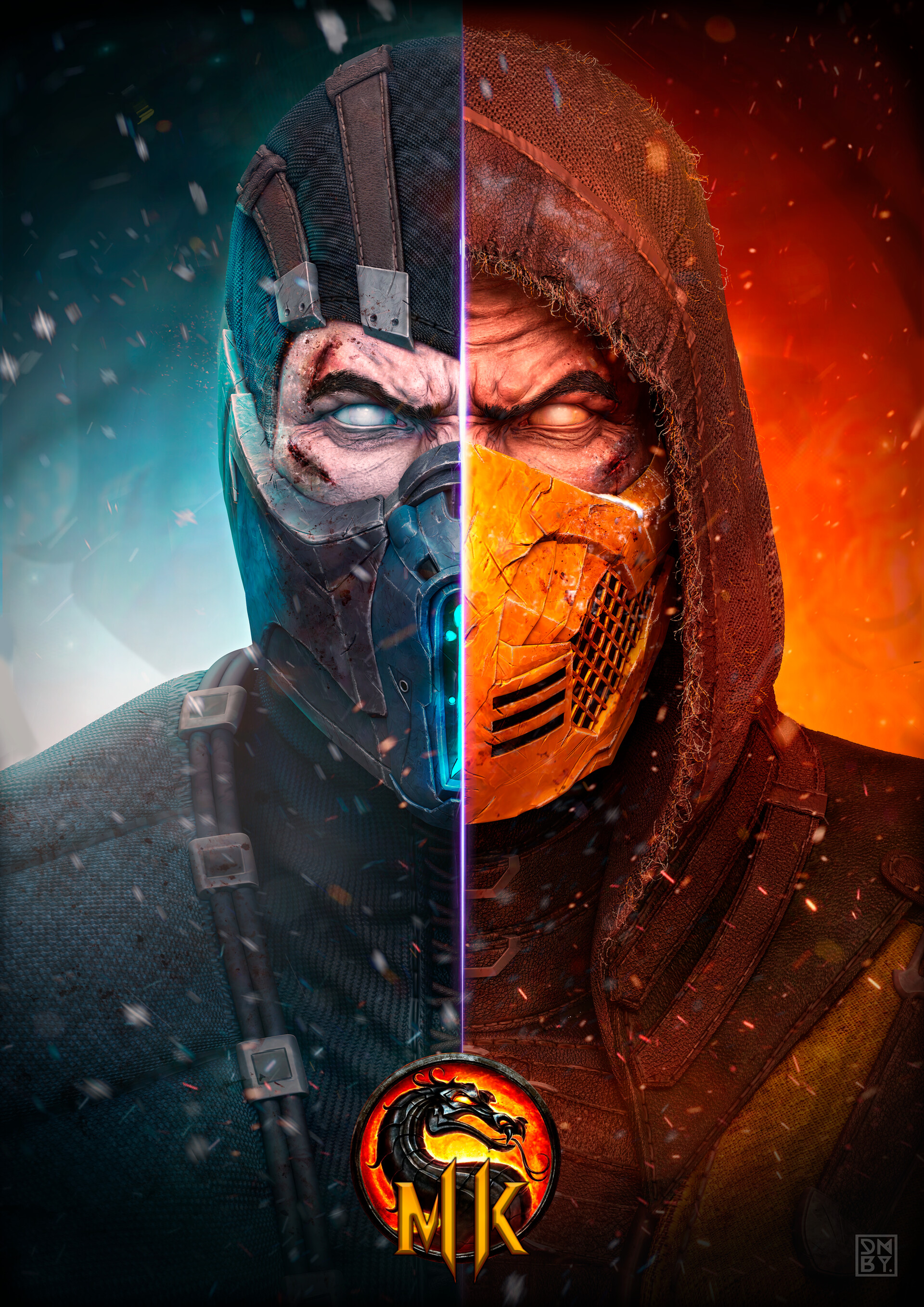 Subzero / Scorpion - Brazil Game Show (BGS) Poster - ZBrushCentral