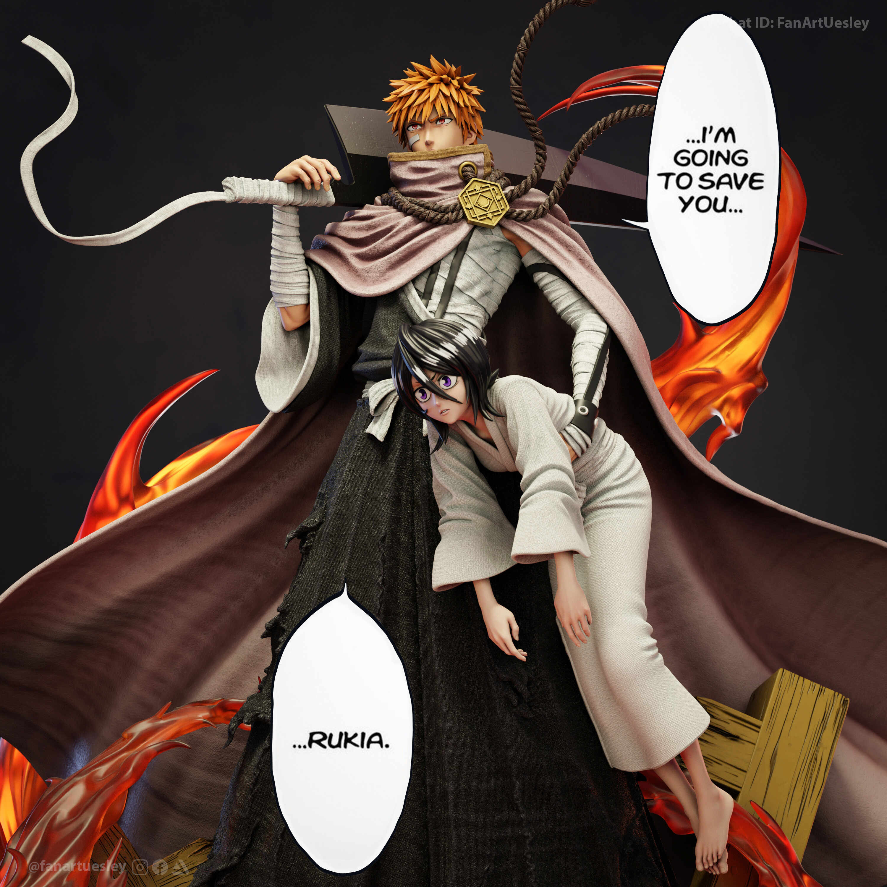 FanArtUesley-IchigoRukia-01