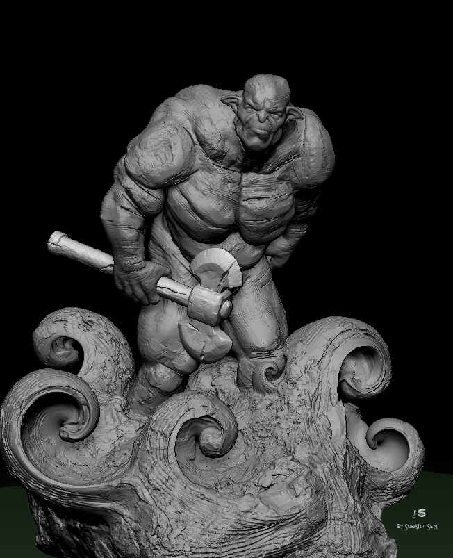 Troll_Digital_Sculpture_SurajitSen_May2021AA_L_CLAY