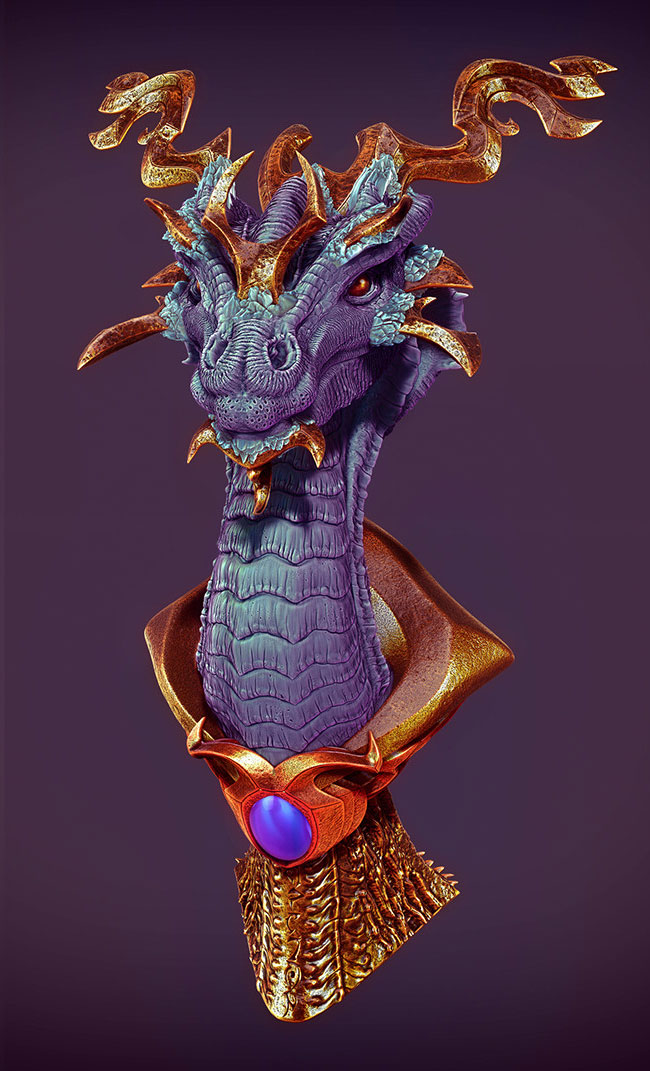 nick-gizelis-dragon-bust-with-matcaps-thumb