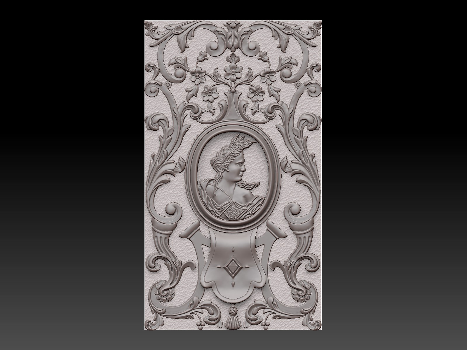 Decorative Panel with Portraits - 4
