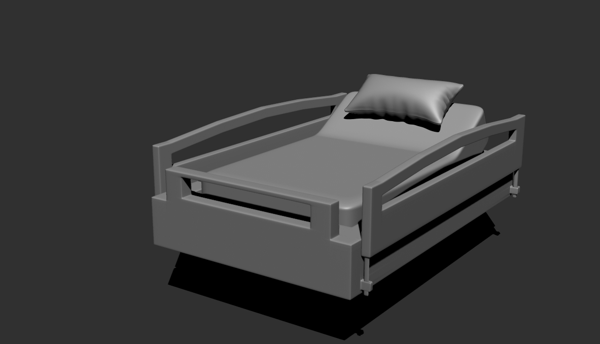 bed frame zbrush