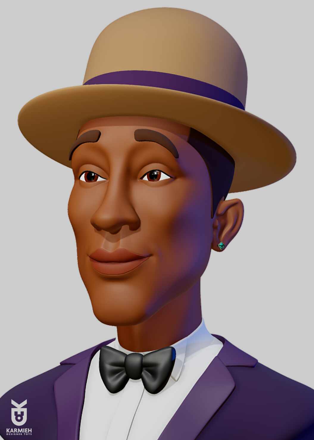 Pharell Williams Stylised character design ZBrushCentral