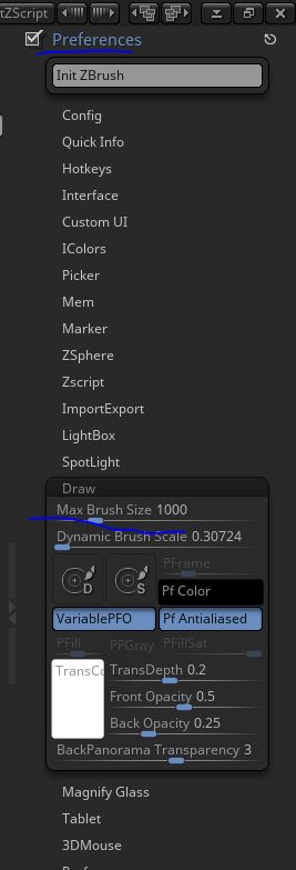 dynamic brush scale