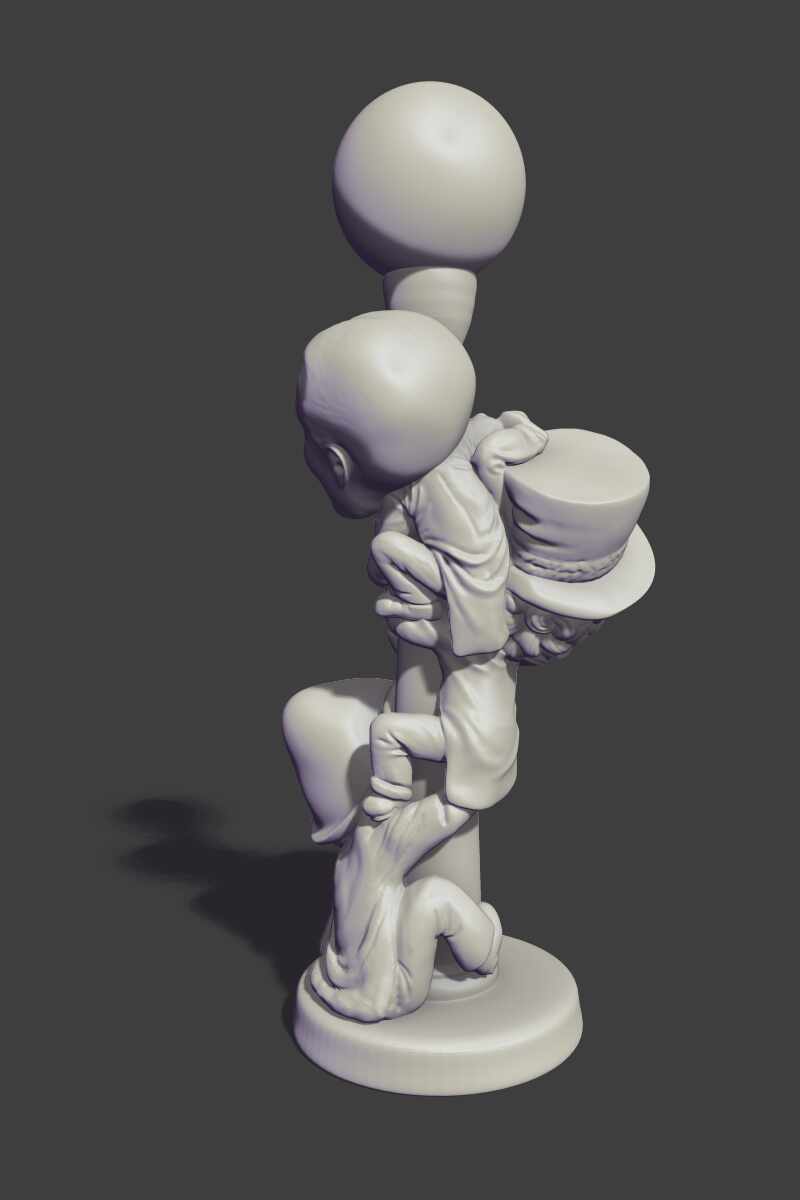 Marx Bros totem rear view