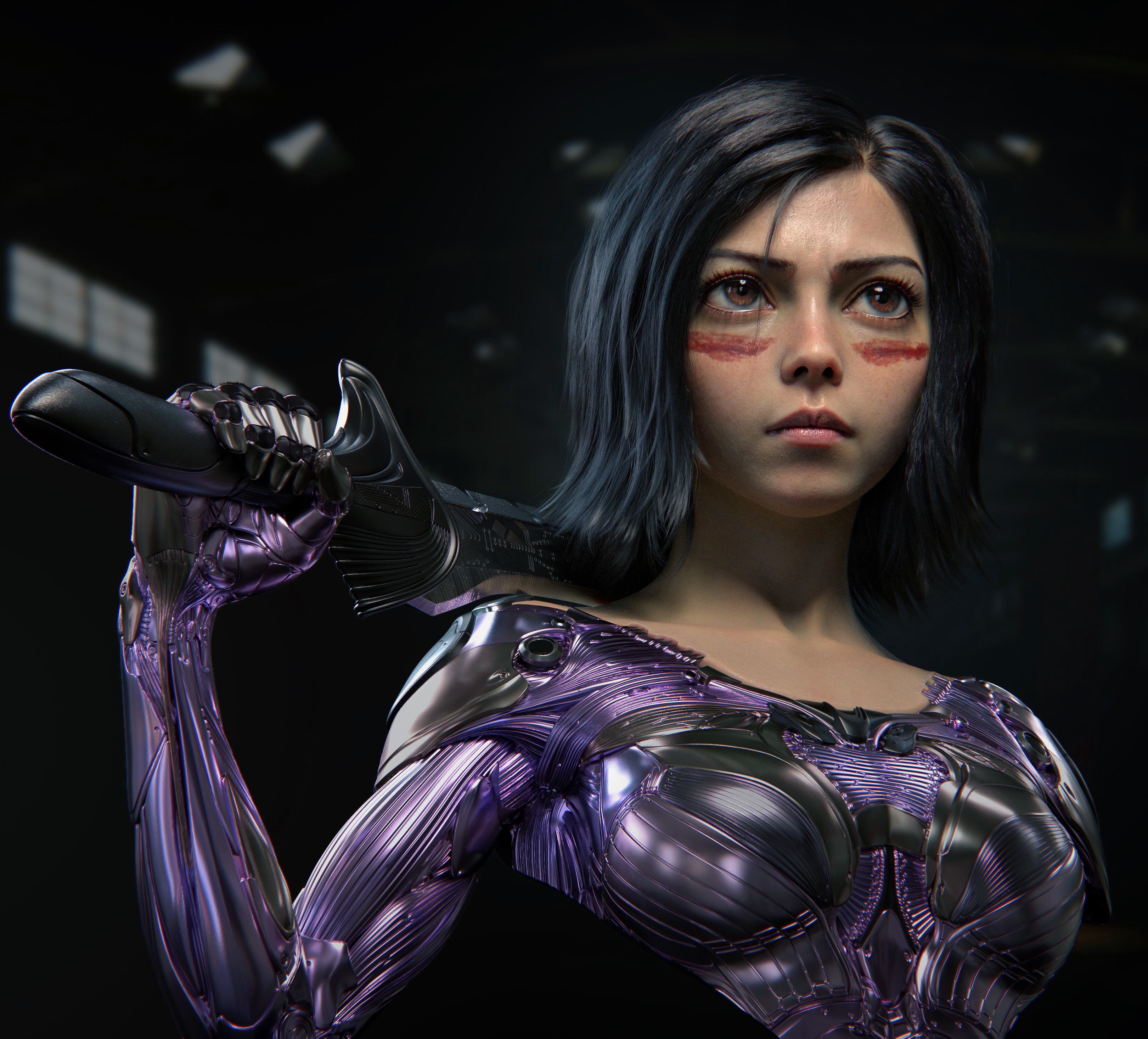 Alita bust.