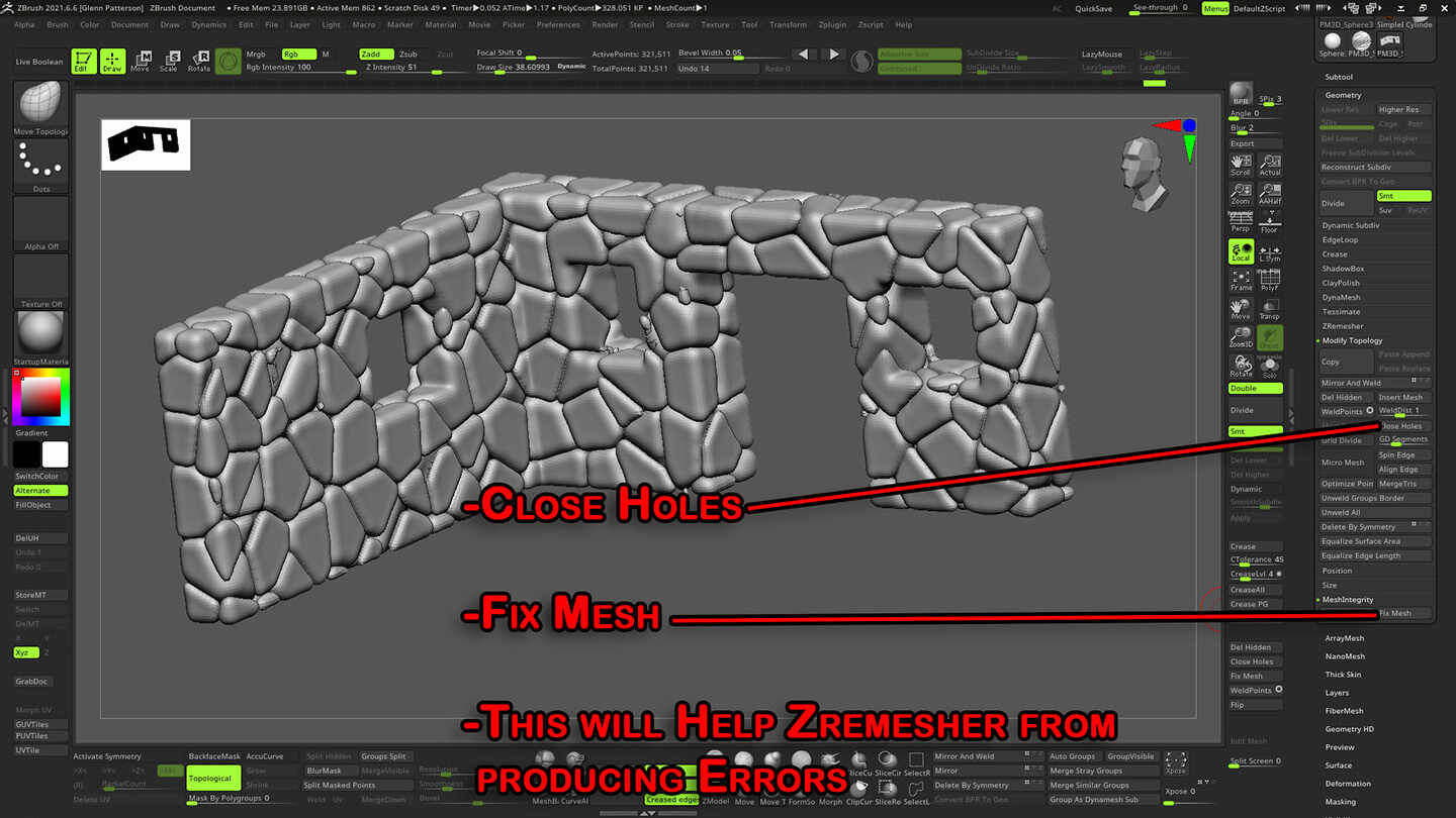 zbrush noise texture