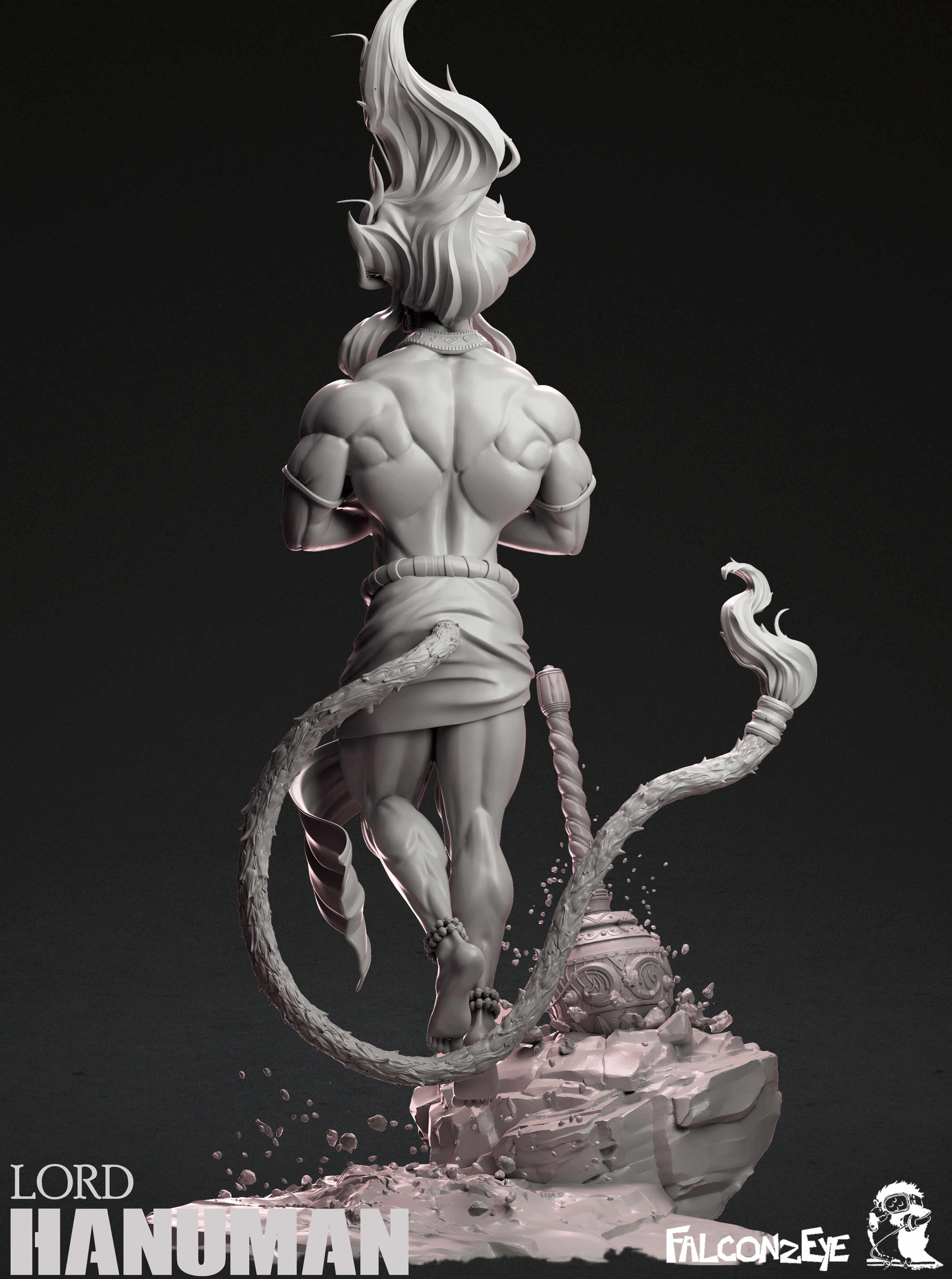 Gon VS Pitou - Hunter X Hunter Zbrush Statue - ZBrushCentral