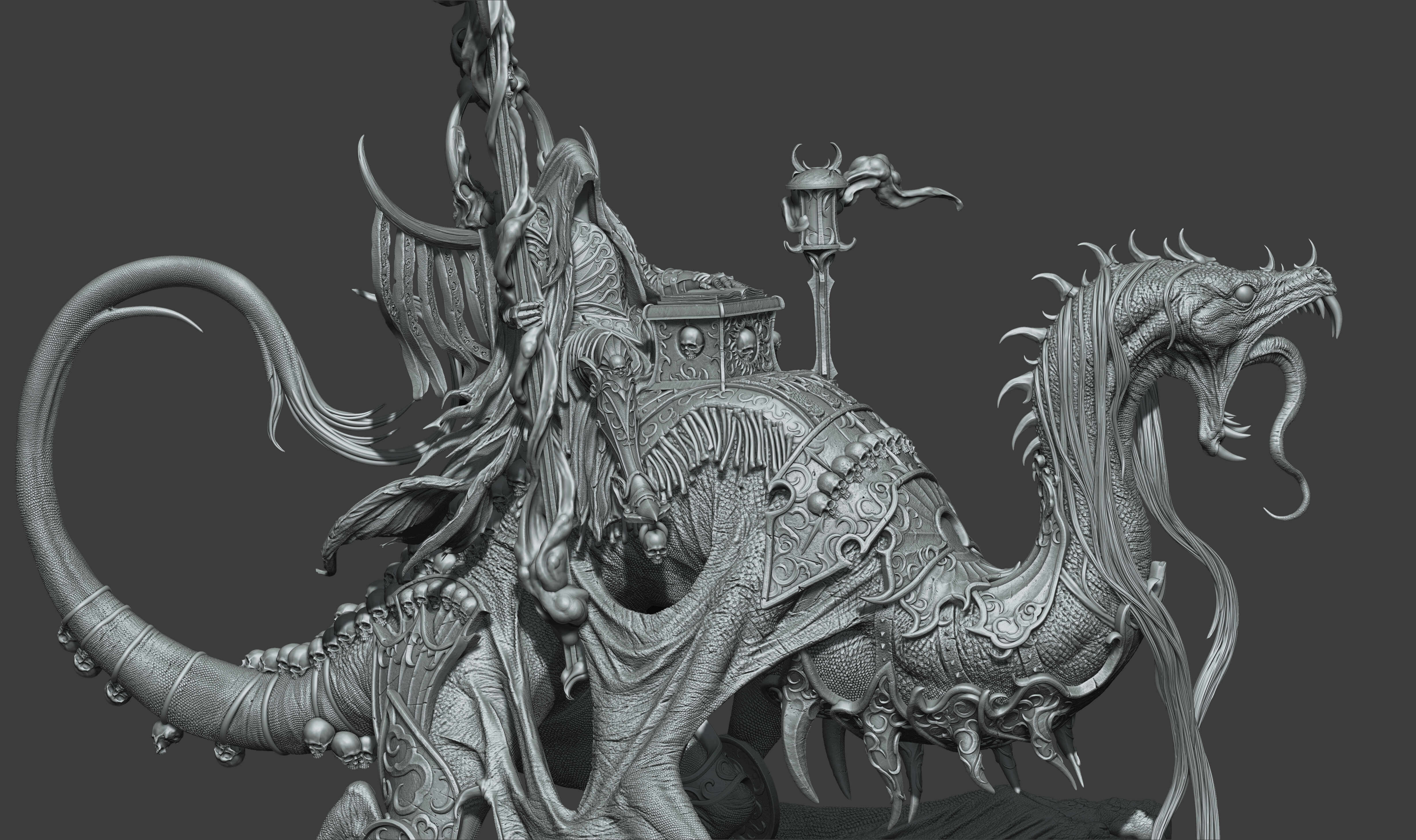 Rider of Despair ( Creature Caster ) Miniature - ZBrushCentral