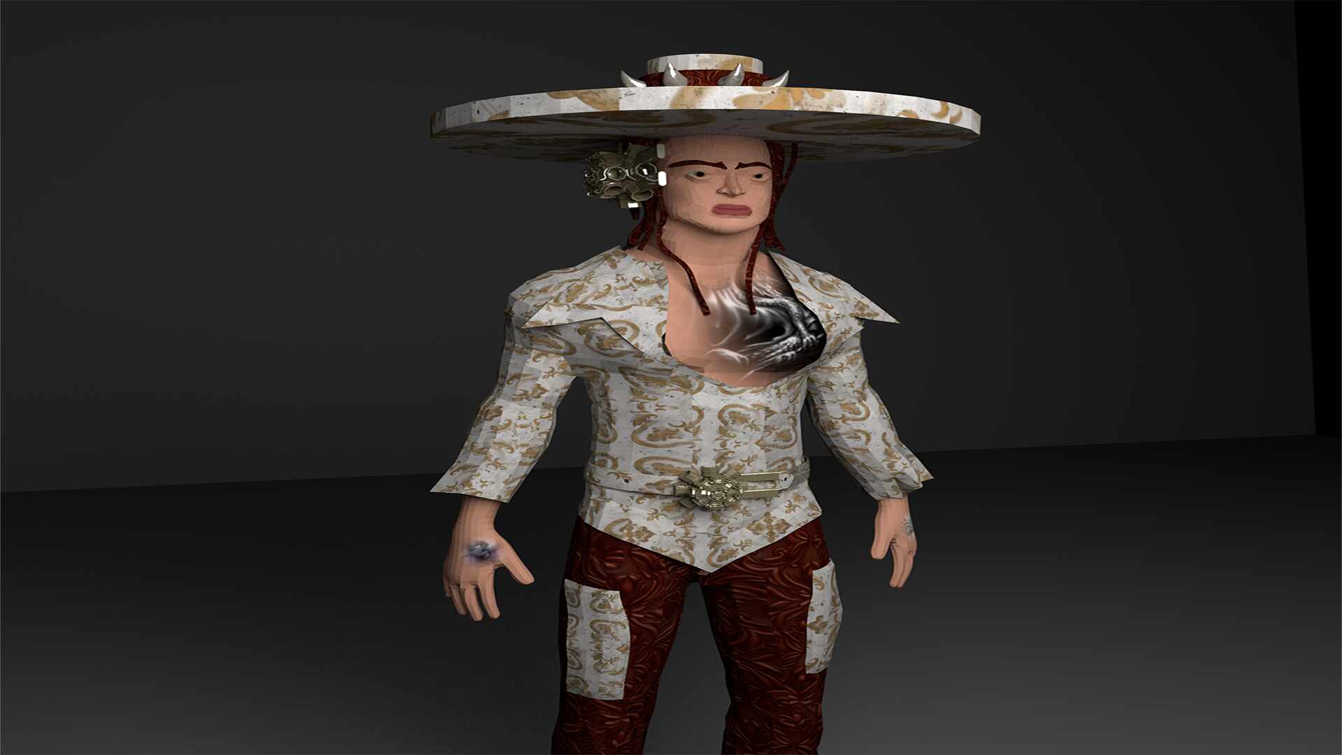 Сowboy lowpoly - ZBrushCentral