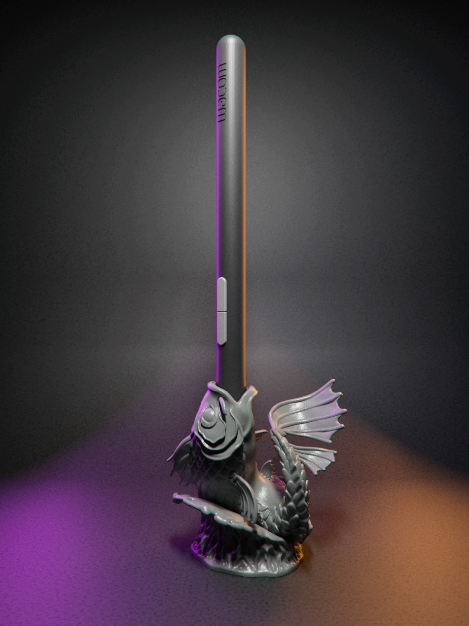Koi_Penholder_4