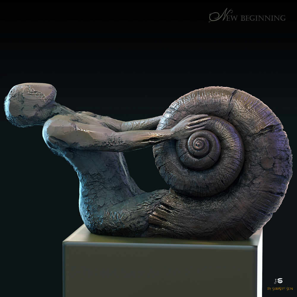 NEW BEGINNING_Digital_SCulpture_SurajitSen_Sept2021_L