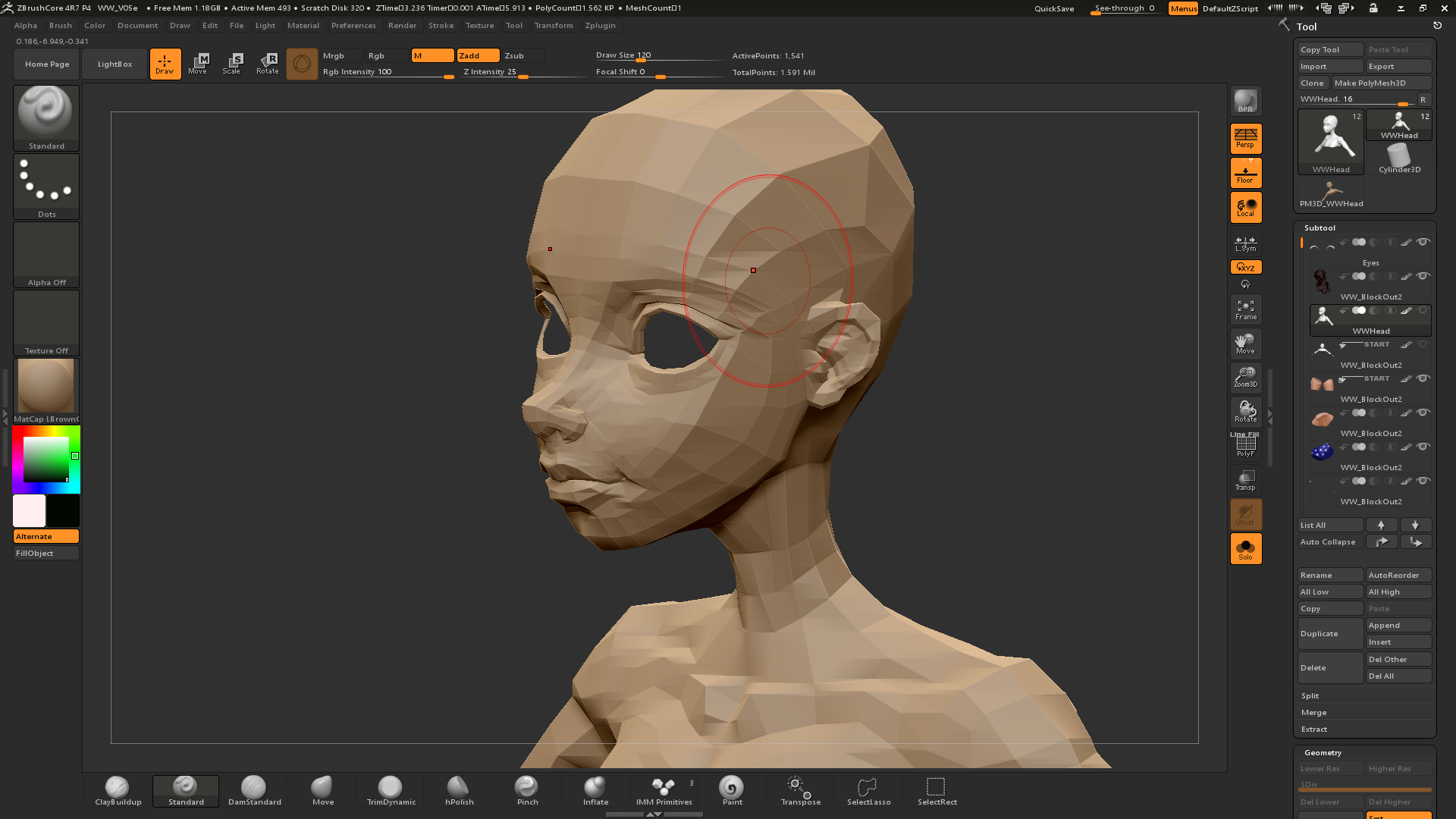 need my imported mesh to be same size zbrush