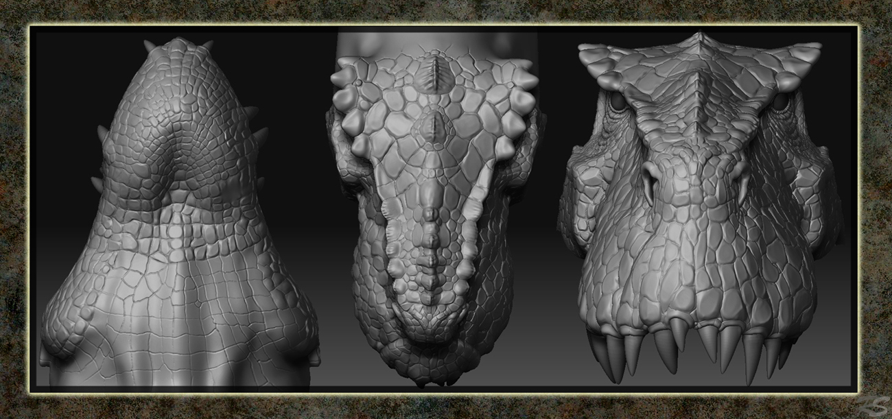 Detalhando um V-Rex com alphas personalizados no ZBrush 