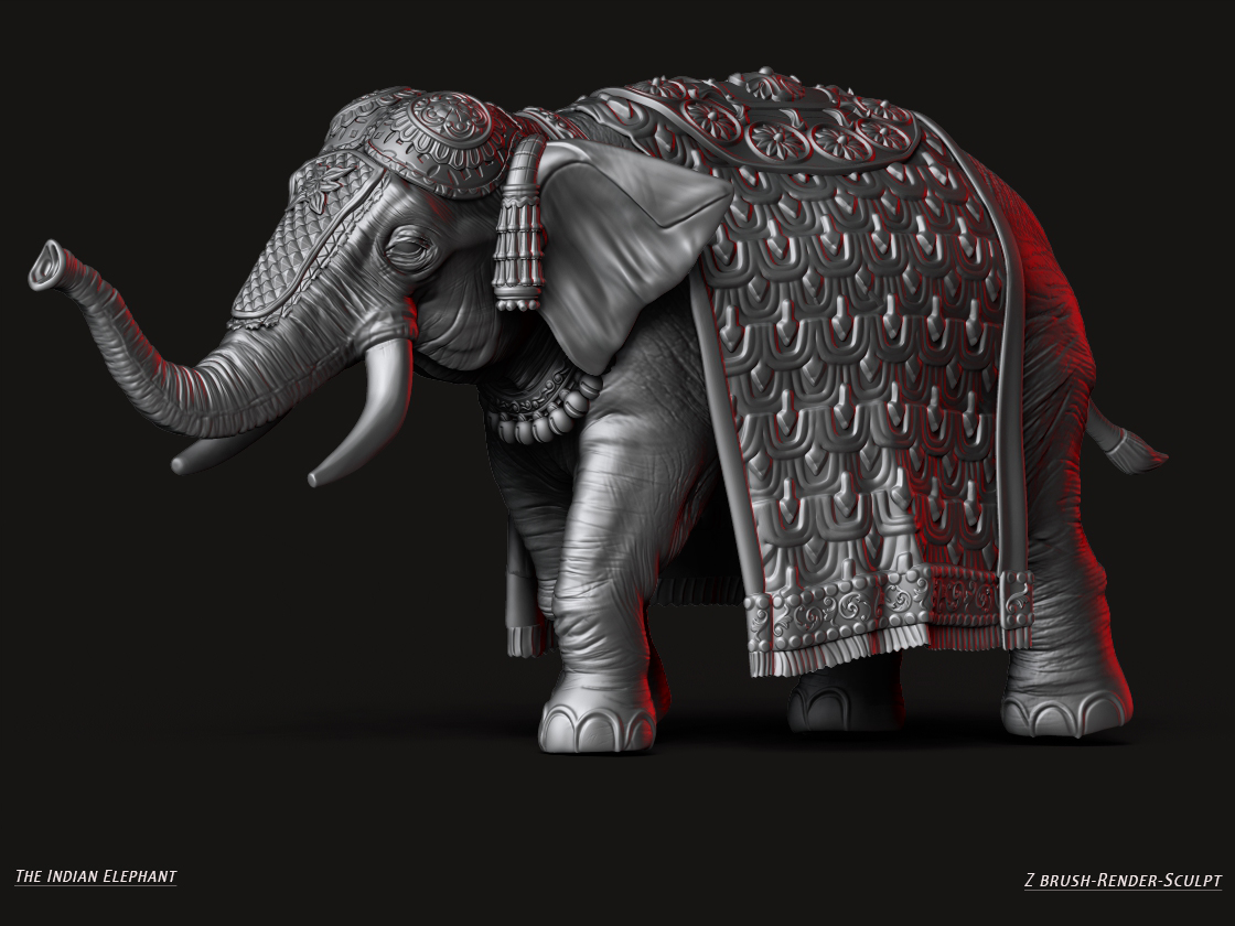 elephant zbrush