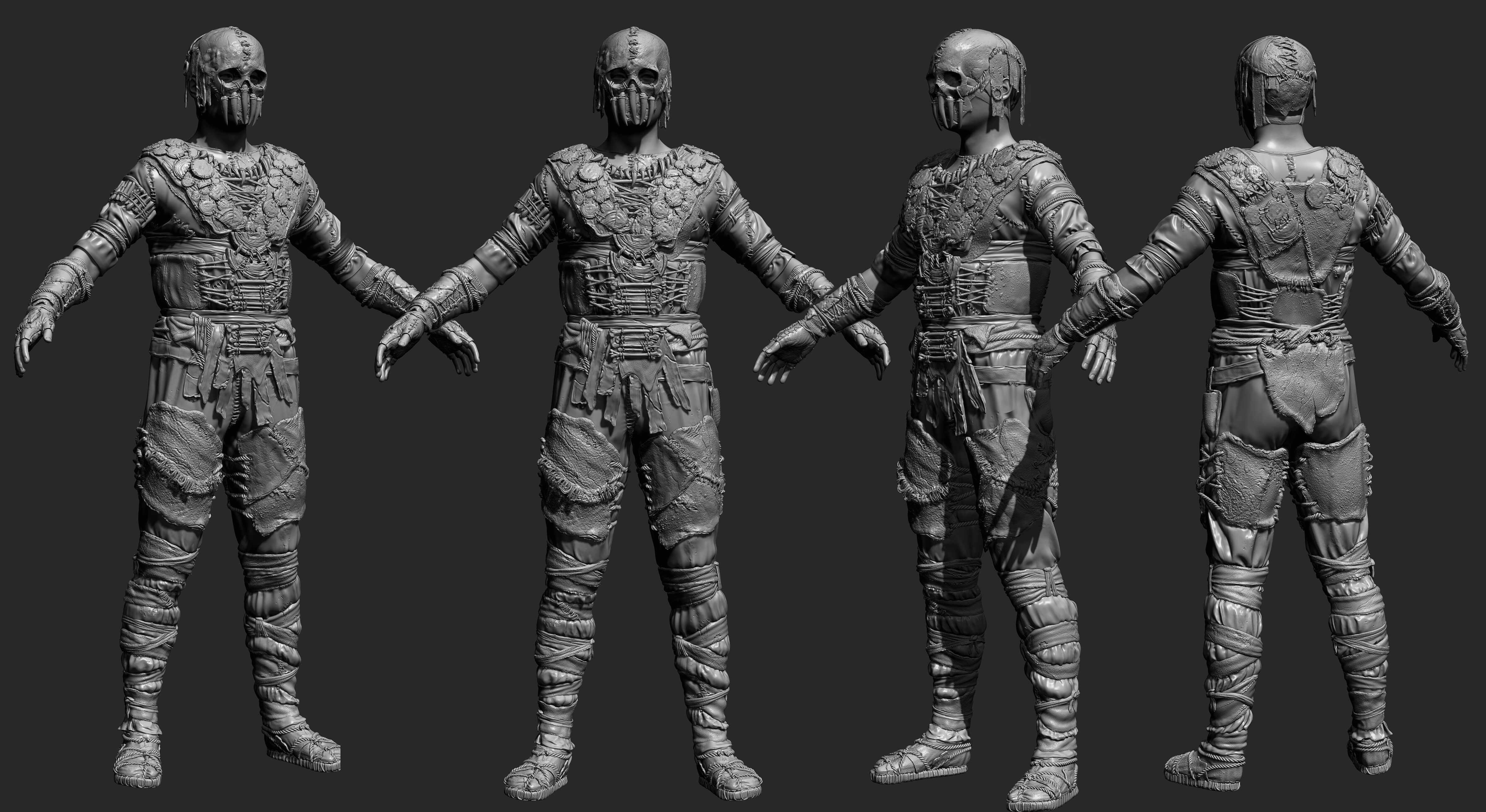 sculpting leather armor zbrush