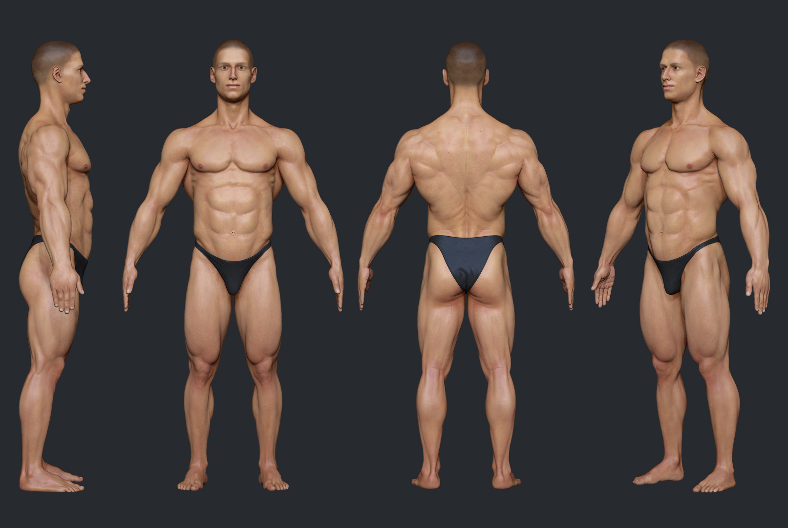 Бодибилдер Zbrush