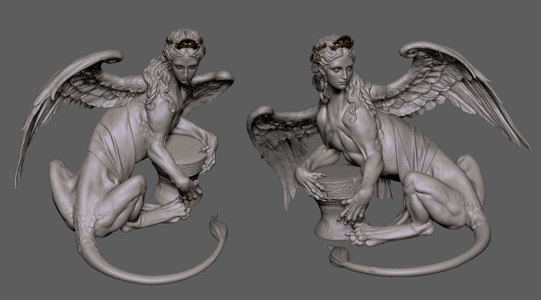 Zbrush sculpt - The Sphinx.