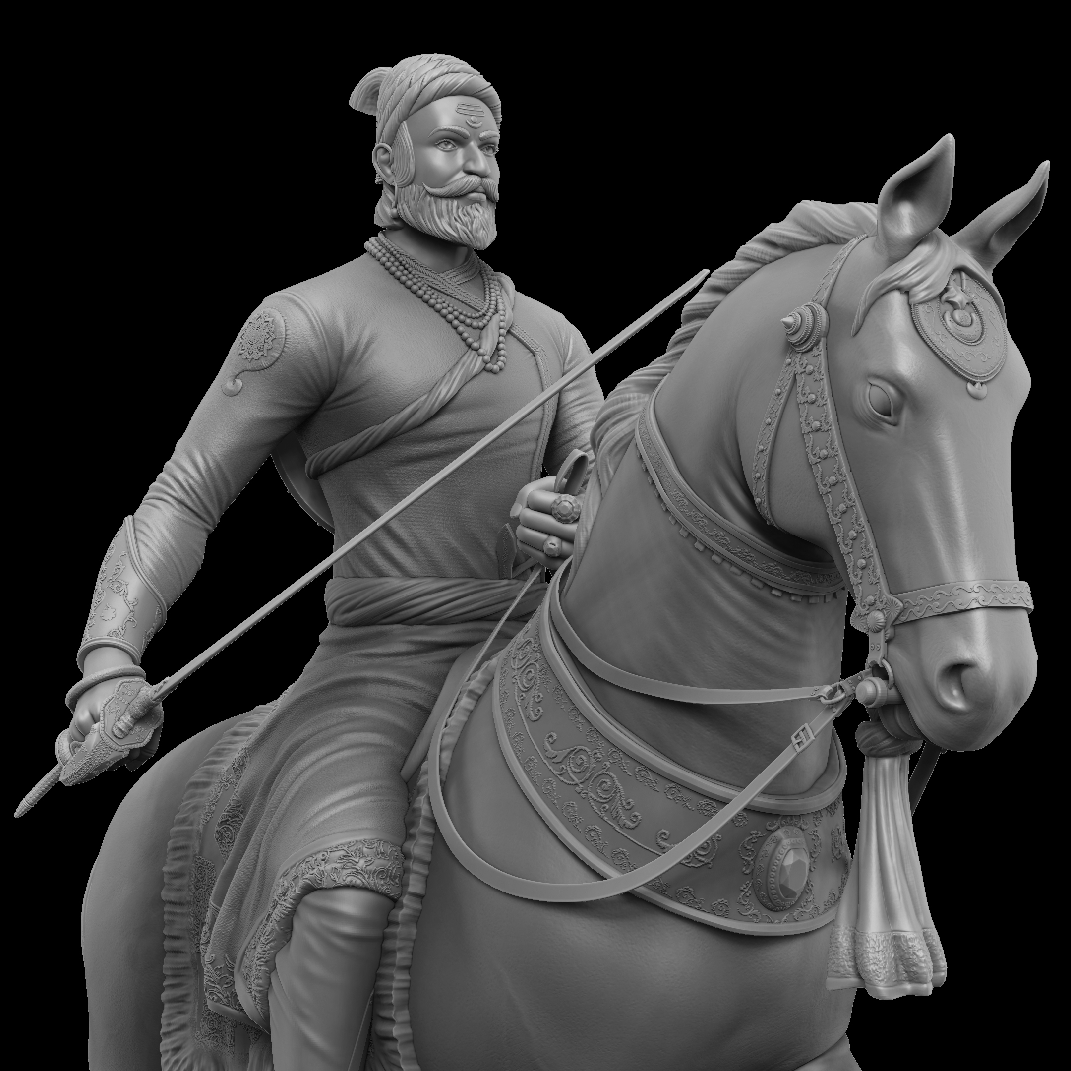 STL file Chhatrapati Shivaji Maharaj | Indian ruler 📏・Model to download  and 3D print・Cults