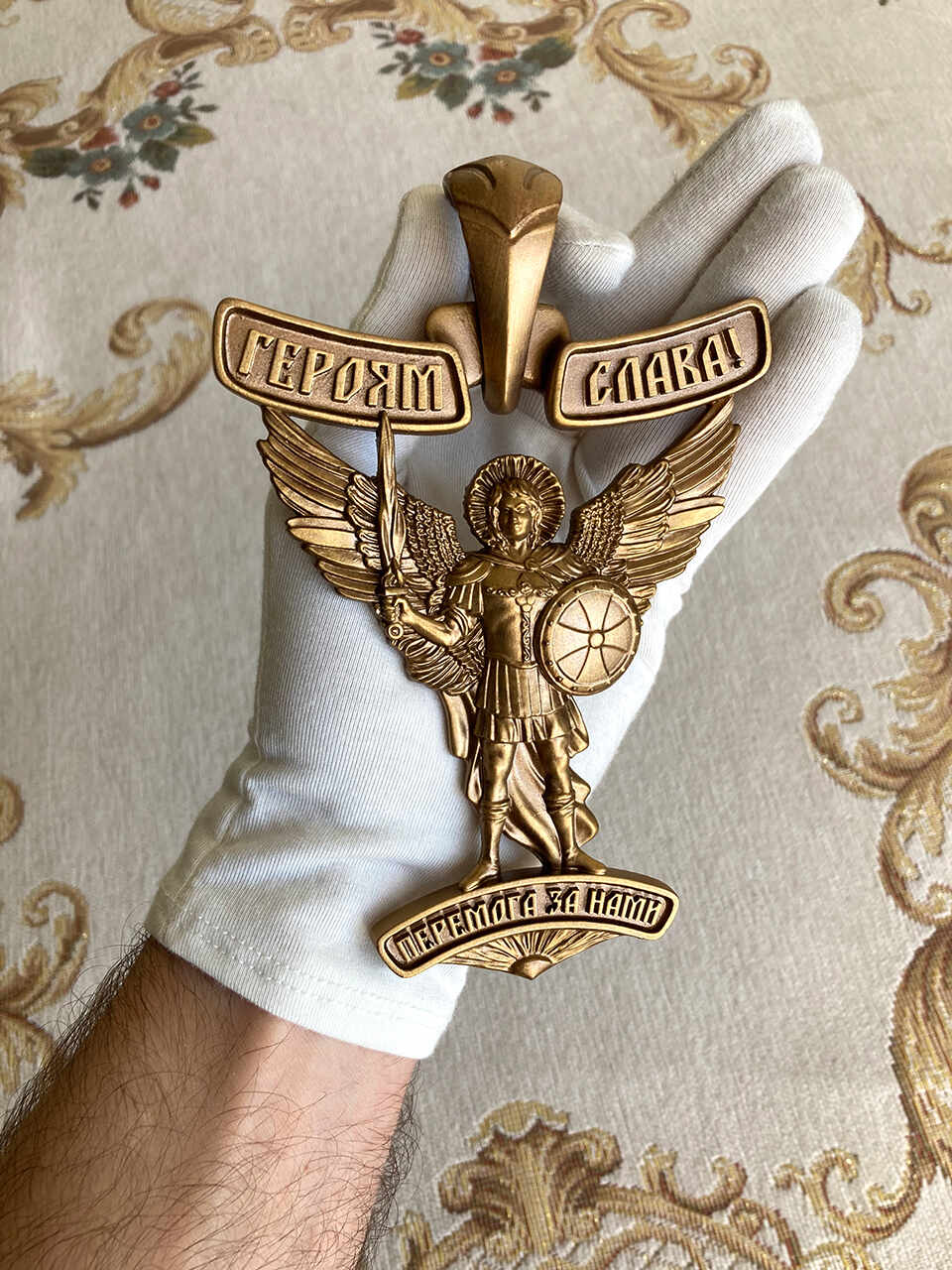 Pendant with Archangel Michael - 3D Printed Prototype