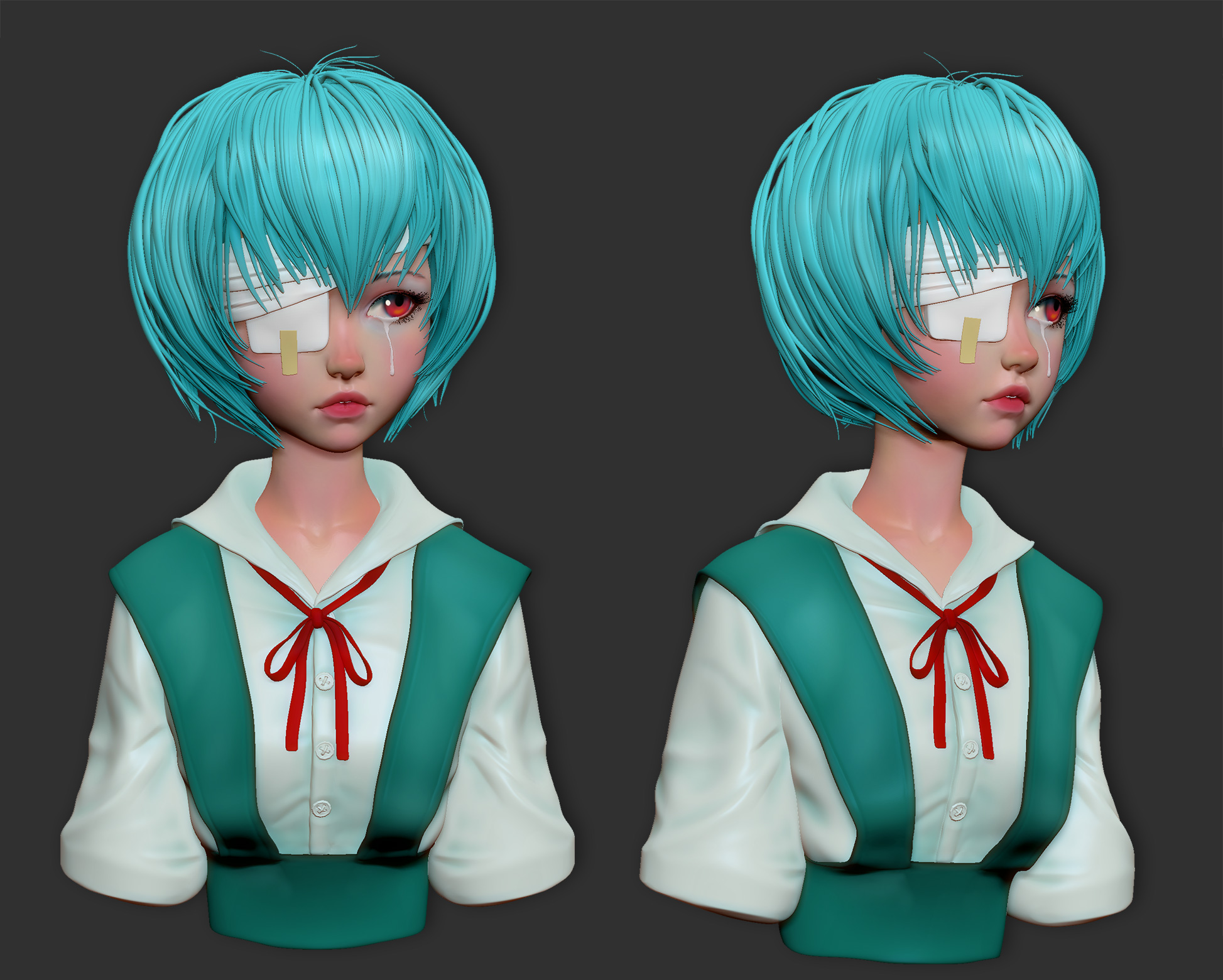 Rei Ayanami Speed sculpt - ZBrushCentral