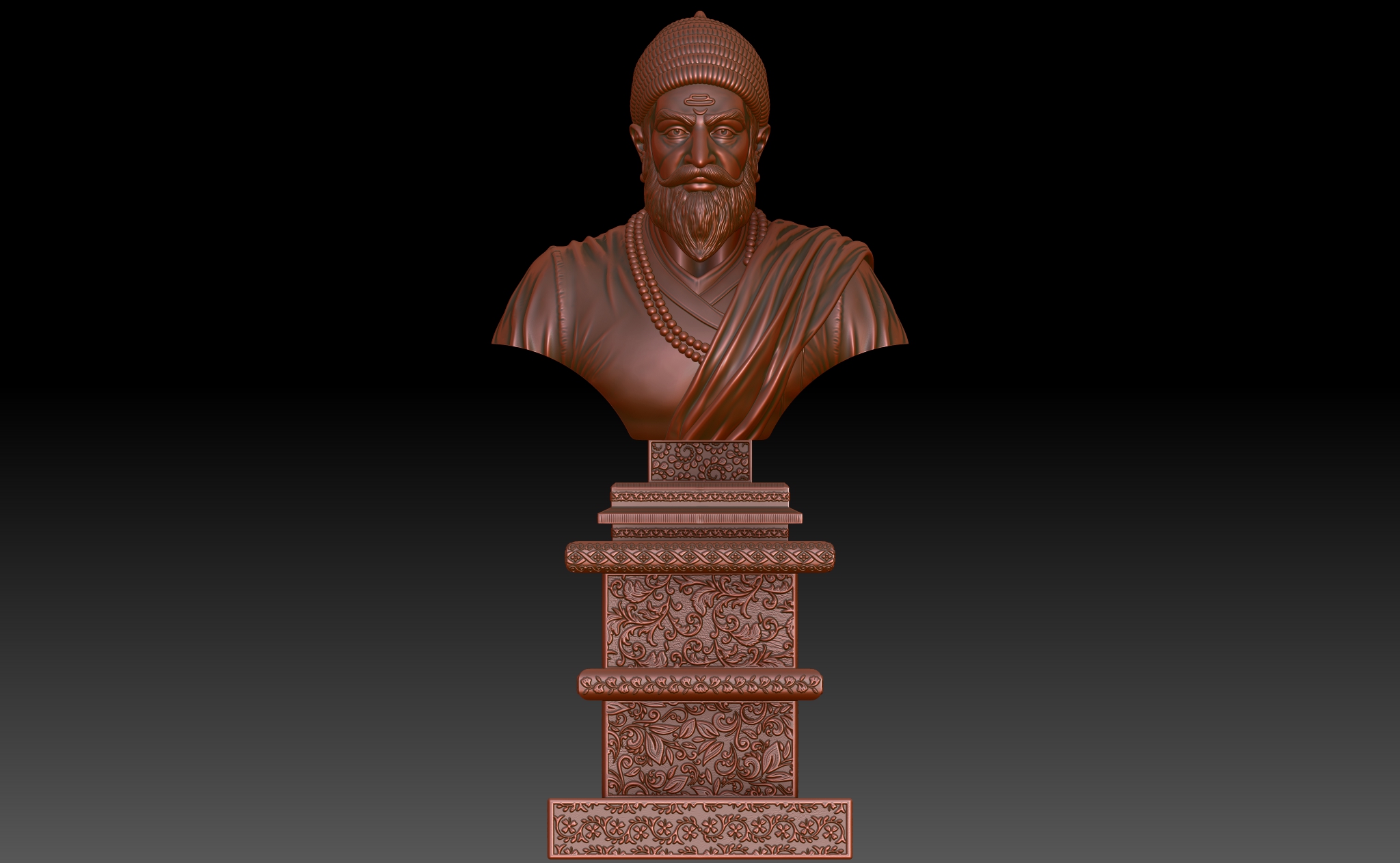 p3d.in - A Statue -- Shivaji Maharaj