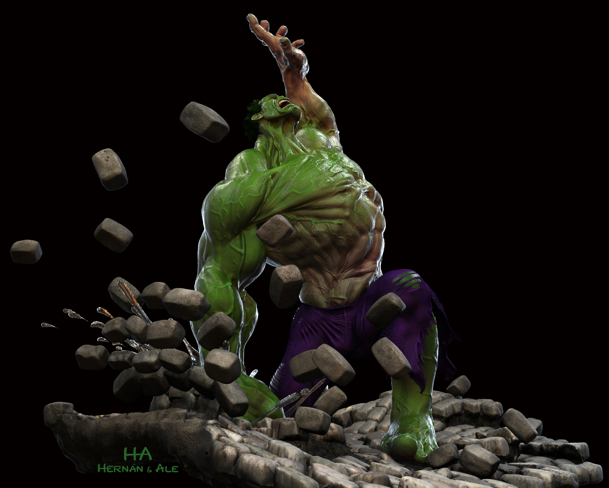 Hulk Transformation - ZBrushCentral