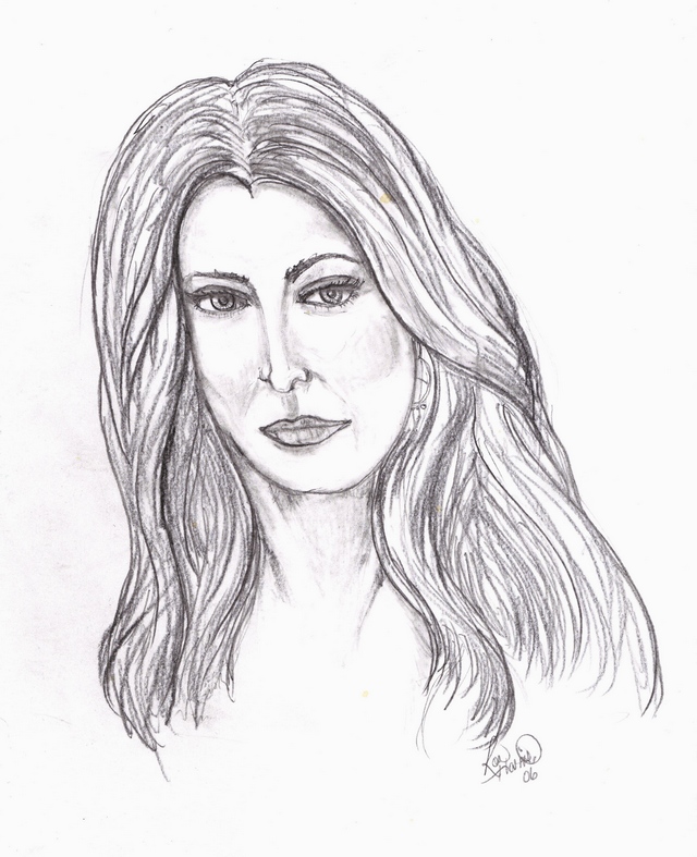 Female head sketch discount