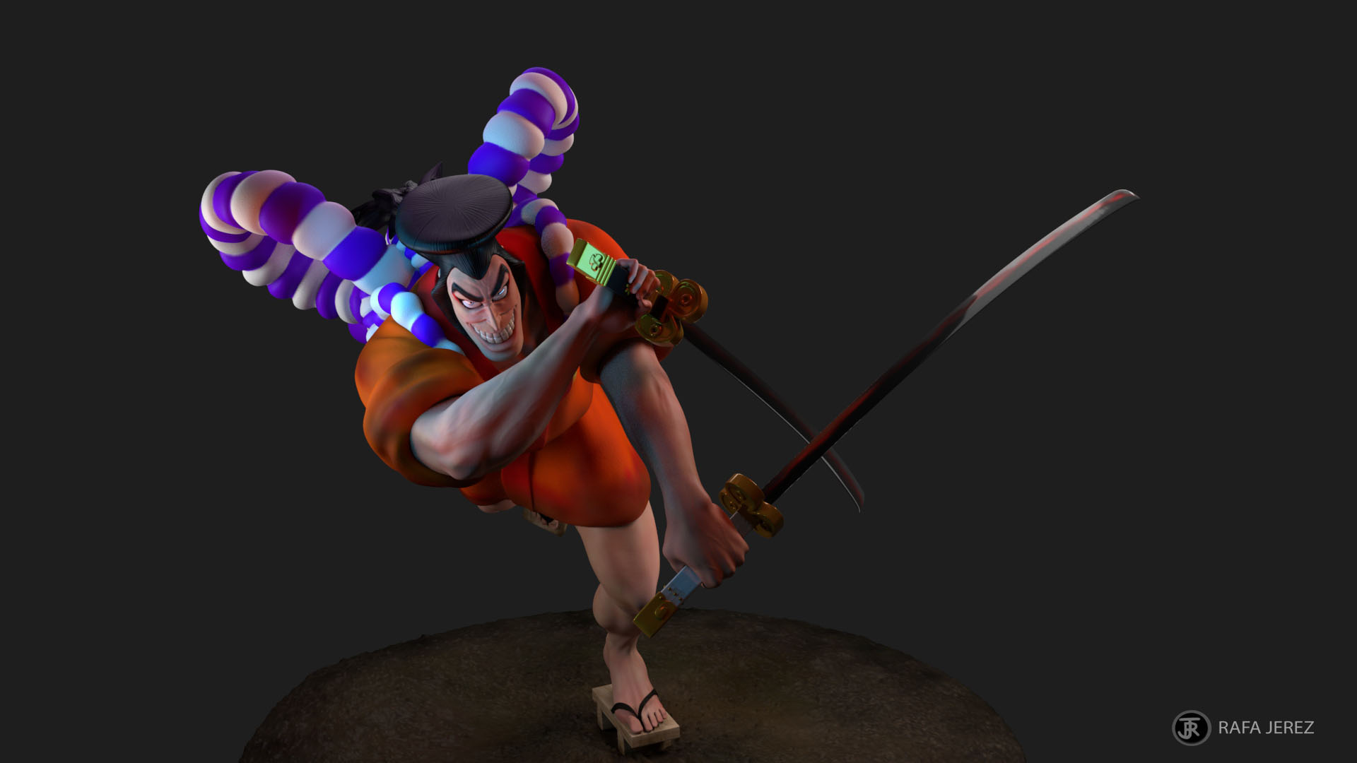 Oden Kozuki Legendary One Piece Character Zbrushcentral