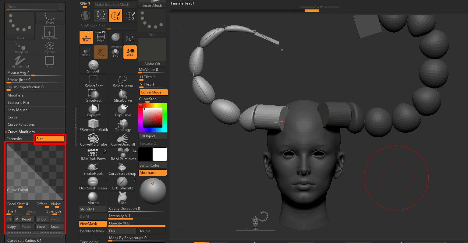 zbrush curve resolution