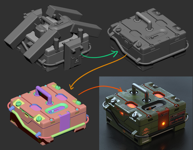 ZBrushGuides_ZBrush-to-Keyshot_setup_snapshot